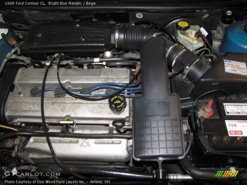 Bright Blue Metallic / Beige 1996 Ford Contour GL