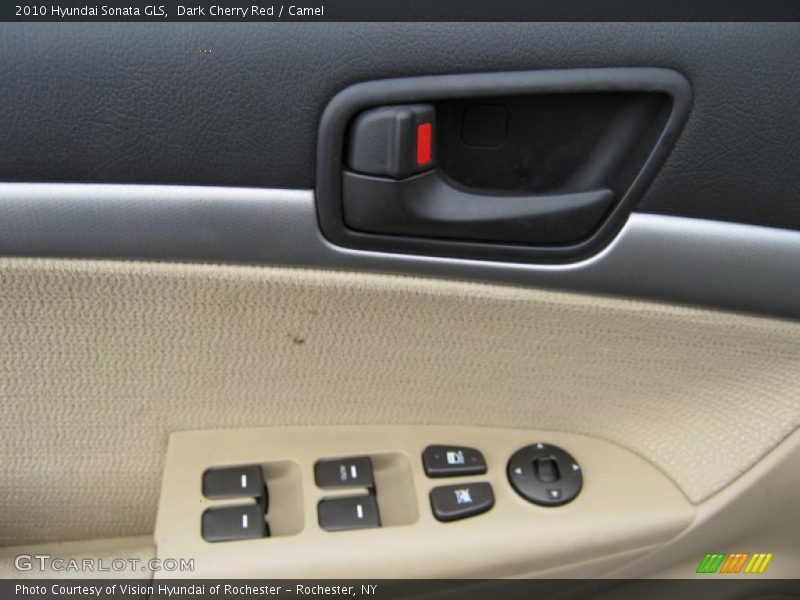 Dark Cherry Red / Camel 2010 Hyundai Sonata GLS