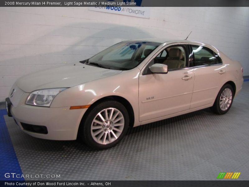 Light Sage Metallic / Medium Light Stone 2008 Mercury Milan I4 Premier