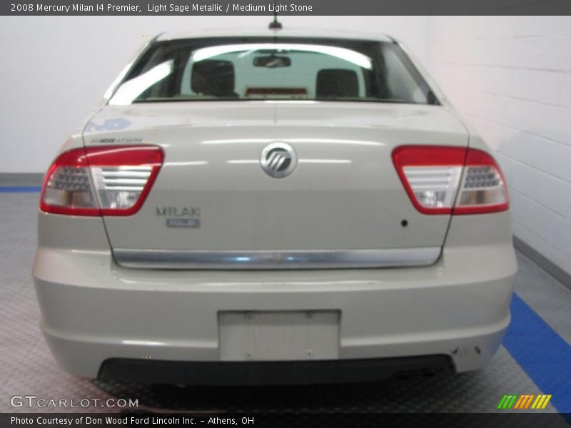 Light Sage Metallic / Medium Light Stone 2008 Mercury Milan I4 Premier