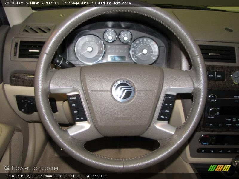 Light Sage Metallic / Medium Light Stone 2008 Mercury Milan I4 Premier