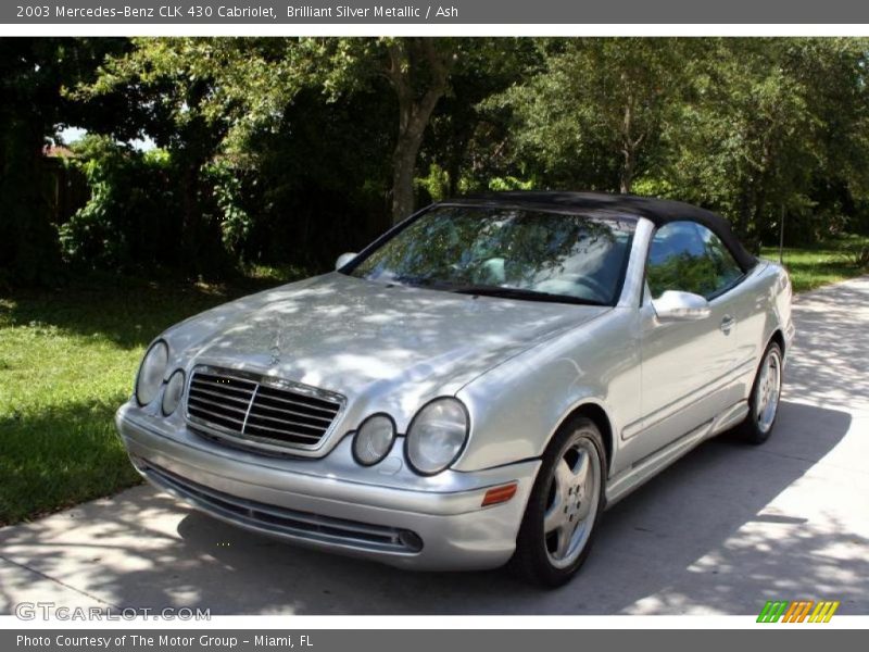 Brilliant Silver Metallic / Ash 2003 Mercedes-Benz CLK 430 Cabriolet