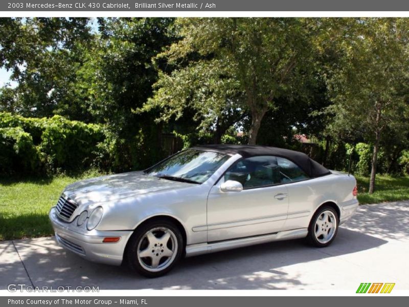 Brilliant Silver Metallic / Ash 2003 Mercedes-Benz CLK 430 Cabriolet