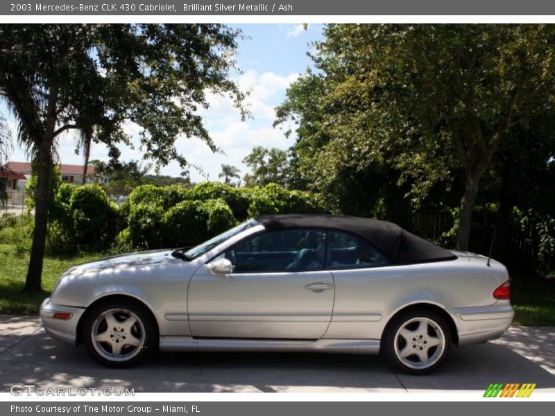 Brilliant Silver Metallic / Ash 2003 Mercedes-Benz CLK 430 Cabriolet