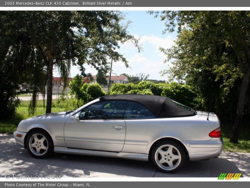 Brilliant Silver Metallic / Ash 2003 Mercedes-Benz CLK 430 Cabriolet