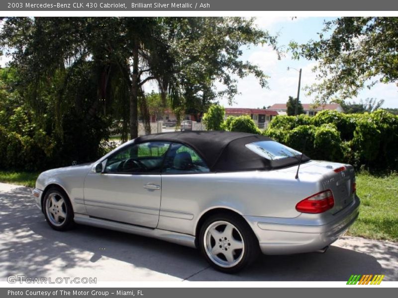 Brilliant Silver Metallic / Ash 2003 Mercedes-Benz CLK 430 Cabriolet