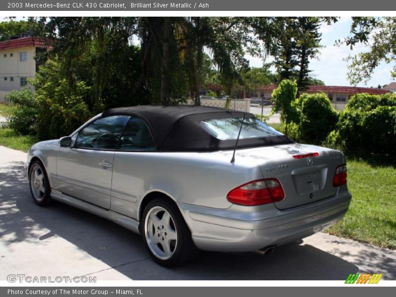 Brilliant Silver Metallic / Ash 2003 Mercedes-Benz CLK 430 Cabriolet