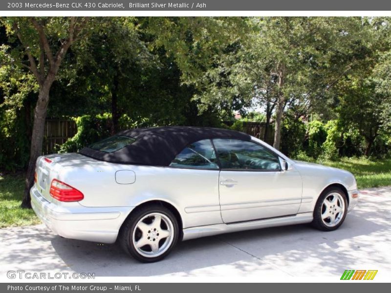 Brilliant Silver Metallic / Ash 2003 Mercedes-Benz CLK 430 Cabriolet