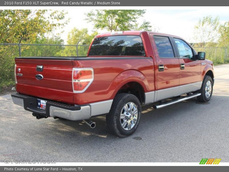 Red Candy Metallic / Medium Stone 2010 Ford F150 XLT SuperCrew