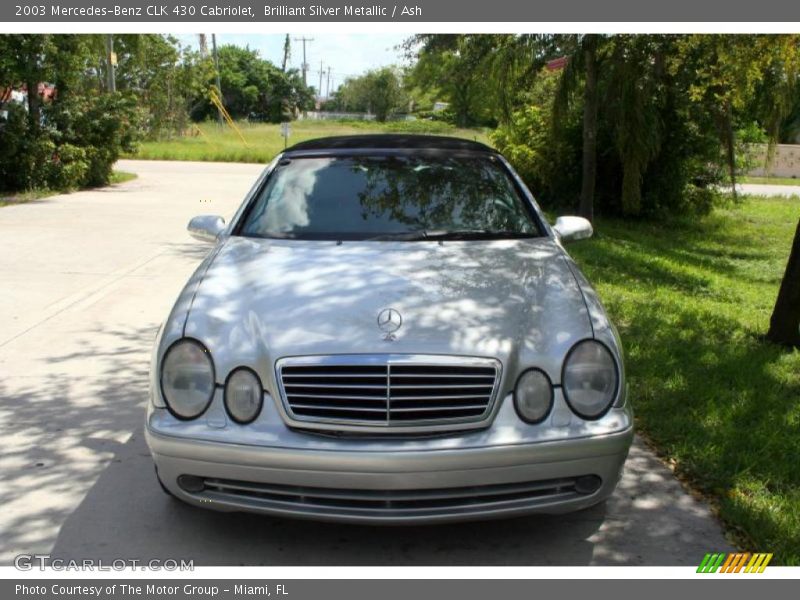 Brilliant Silver Metallic / Ash 2003 Mercedes-Benz CLK 430 Cabriolet