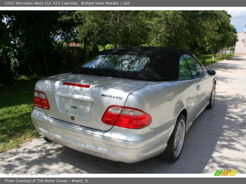 Brilliant Silver Metallic / Ash 2003 Mercedes-Benz CLK 430 Cabriolet