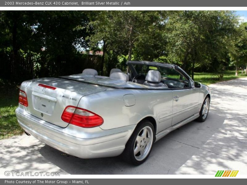 Brilliant Silver Metallic / Ash 2003 Mercedes-Benz CLK 430 Cabriolet