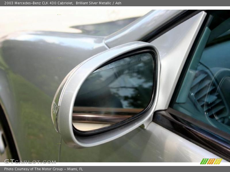 Brilliant Silver Metallic / Ash 2003 Mercedes-Benz CLK 430 Cabriolet