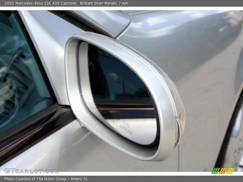 Brilliant Silver Metallic / Ash 2003 Mercedes-Benz CLK 430 Cabriolet