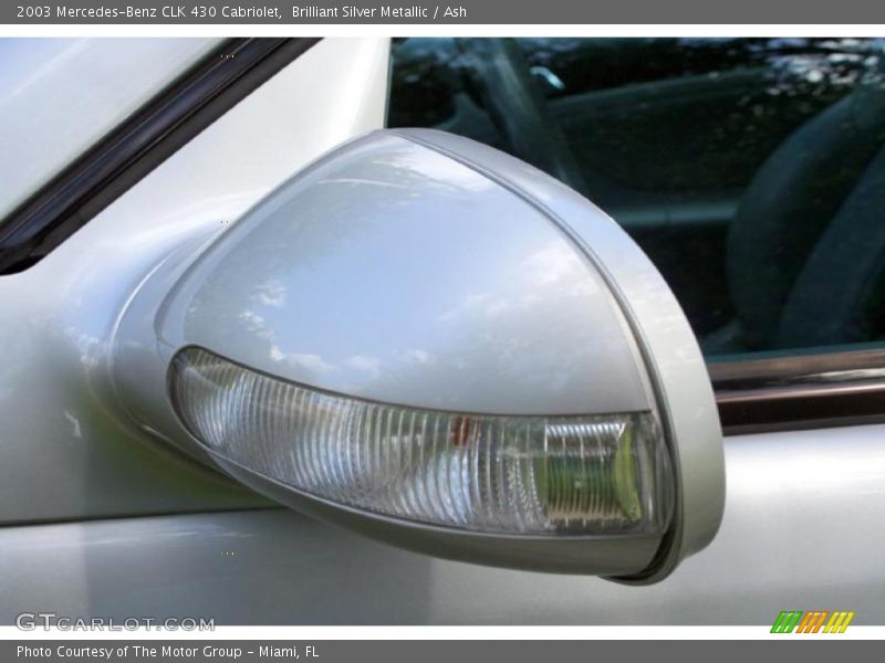 Brilliant Silver Metallic / Ash 2003 Mercedes-Benz CLK 430 Cabriolet