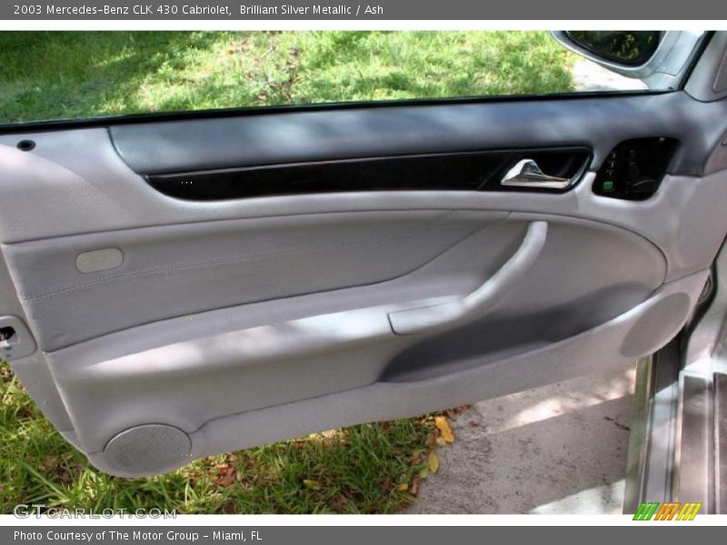 Brilliant Silver Metallic / Ash 2003 Mercedes-Benz CLK 430 Cabriolet