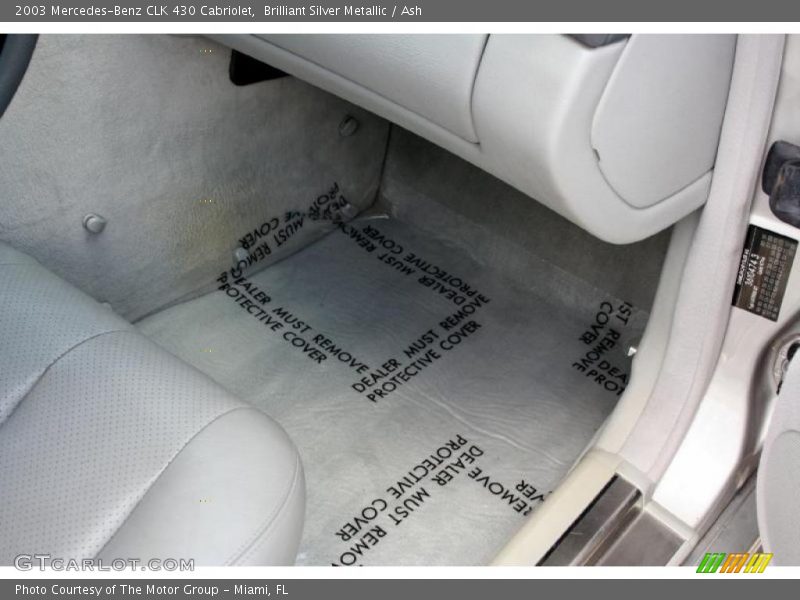 Brilliant Silver Metallic / Ash 2003 Mercedes-Benz CLK 430 Cabriolet