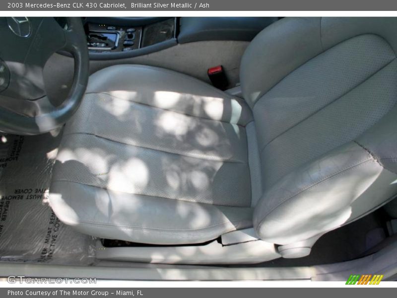 Brilliant Silver Metallic / Ash 2003 Mercedes-Benz CLK 430 Cabriolet