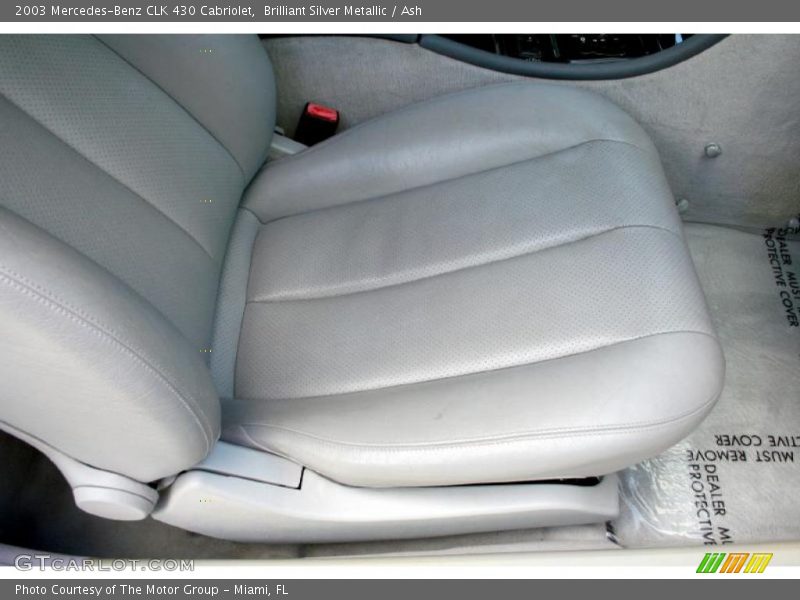 Brilliant Silver Metallic / Ash 2003 Mercedes-Benz CLK 430 Cabriolet