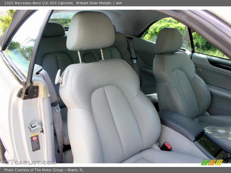 Brilliant Silver Metallic / Ash 2003 Mercedes-Benz CLK 430 Cabriolet