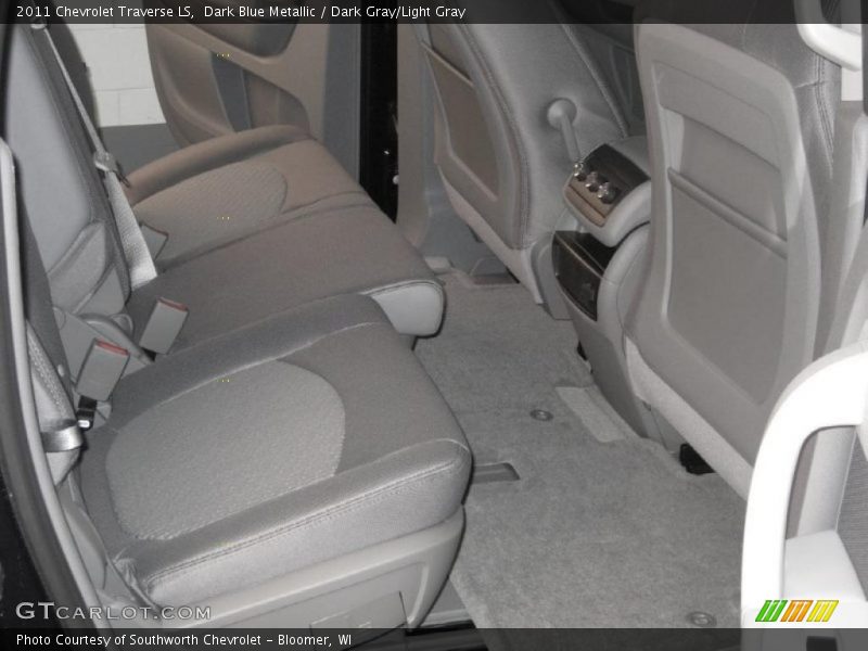 Dark Blue Metallic / Dark Gray/Light Gray 2011 Chevrolet Traverse LS