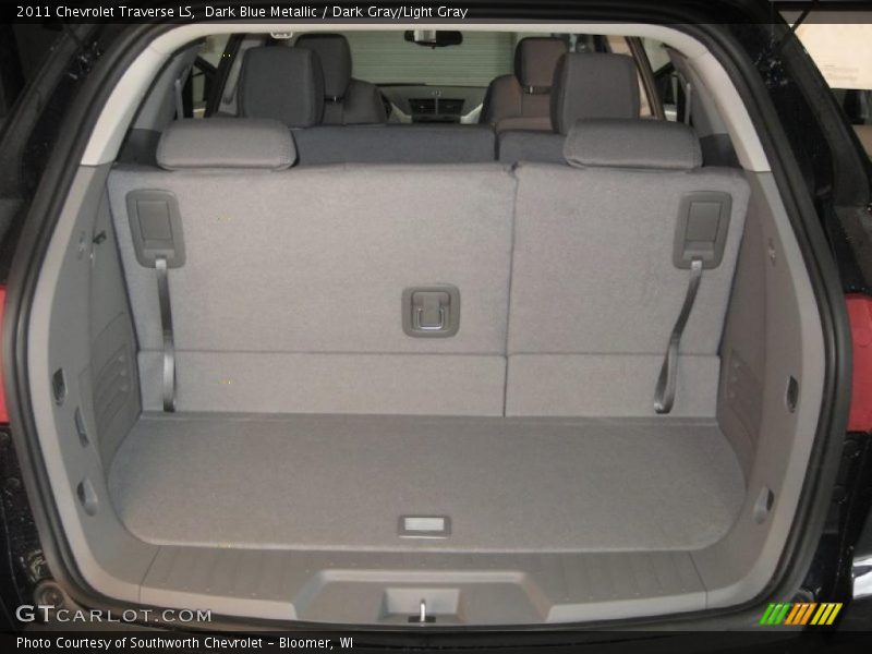Dark Blue Metallic / Dark Gray/Light Gray 2011 Chevrolet Traverse LS