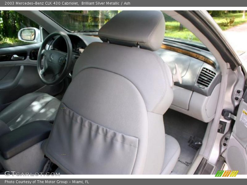 Brilliant Silver Metallic / Ash 2003 Mercedes-Benz CLK 430 Cabriolet