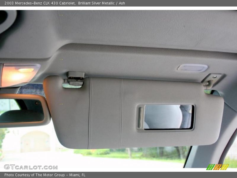 Brilliant Silver Metallic / Ash 2003 Mercedes-Benz CLK 430 Cabriolet
