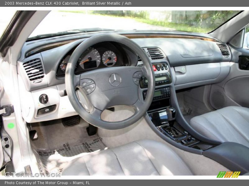 Brilliant Silver Metallic / Ash 2003 Mercedes-Benz CLK 430 Cabriolet