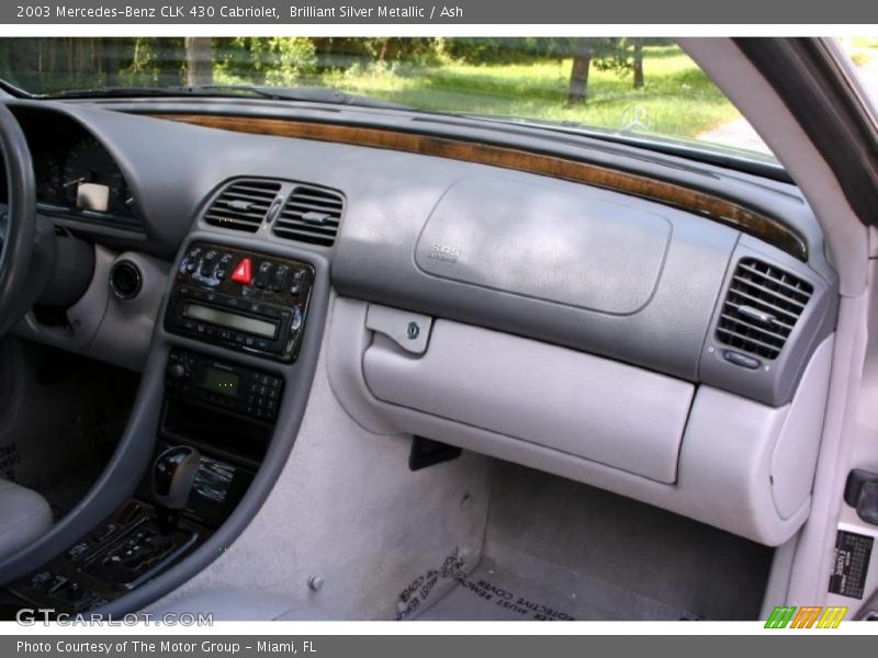 Brilliant Silver Metallic / Ash 2003 Mercedes-Benz CLK 430 Cabriolet