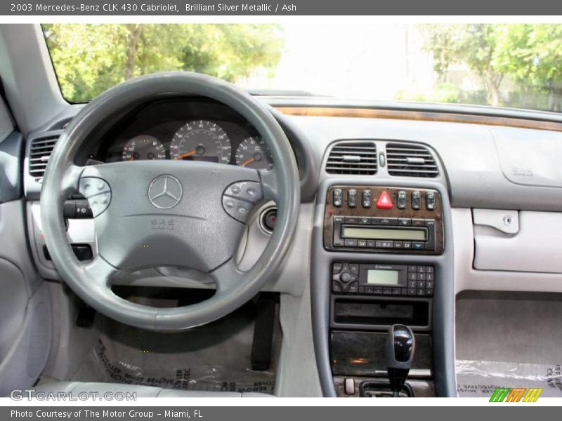 Brilliant Silver Metallic / Ash 2003 Mercedes-Benz CLK 430 Cabriolet