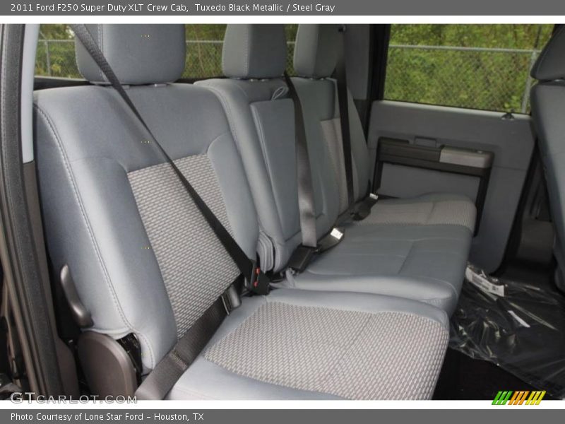 Tuxedo Black Metallic / Steel Gray 2011 Ford F250 Super Duty XLT Crew Cab