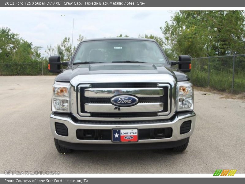 Tuxedo Black Metallic / Steel Gray 2011 Ford F250 Super Duty XLT Crew Cab