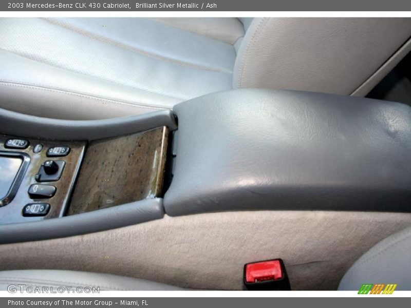 Brilliant Silver Metallic / Ash 2003 Mercedes-Benz CLK 430 Cabriolet