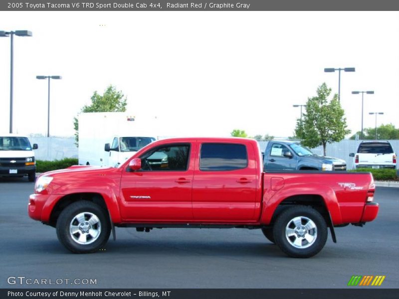 Radiant Red / Graphite Gray 2005 Toyota Tacoma V6 TRD Sport Double Cab 4x4