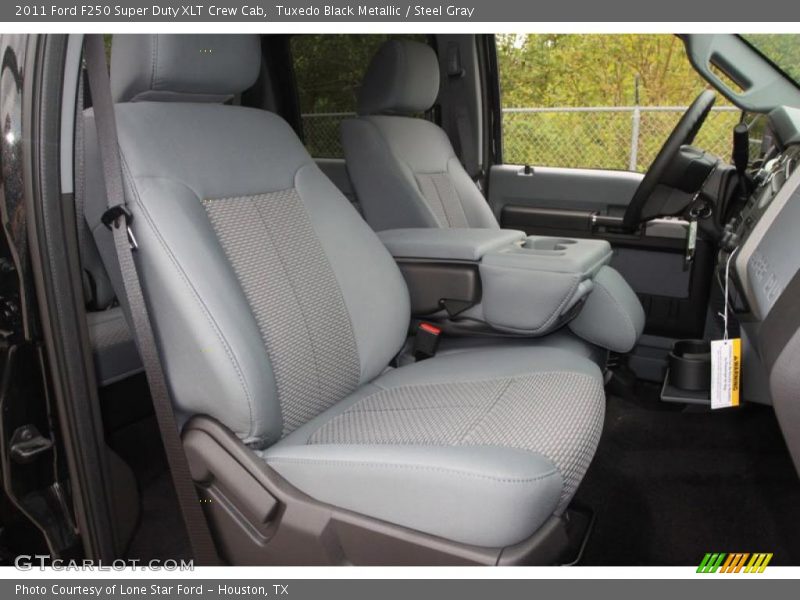Tuxedo Black Metallic / Steel Gray 2011 Ford F250 Super Duty XLT Crew Cab