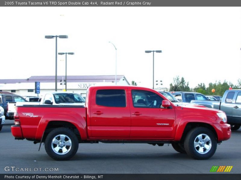Radiant Red / Graphite Gray 2005 Toyota Tacoma V6 TRD Sport Double Cab 4x4