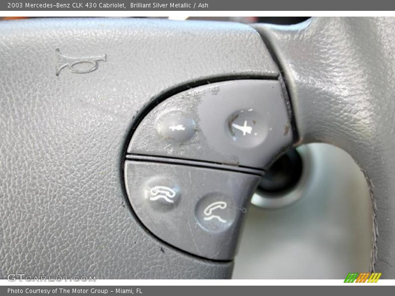 Brilliant Silver Metallic / Ash 2003 Mercedes-Benz CLK 430 Cabriolet