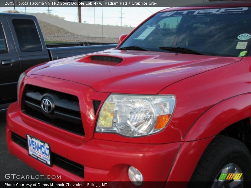 Radiant Red / Graphite Gray 2005 Toyota Tacoma V6 TRD Sport Double Cab 4x4