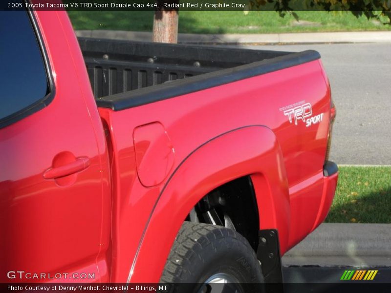 Radiant Red / Graphite Gray 2005 Toyota Tacoma V6 TRD Sport Double Cab 4x4