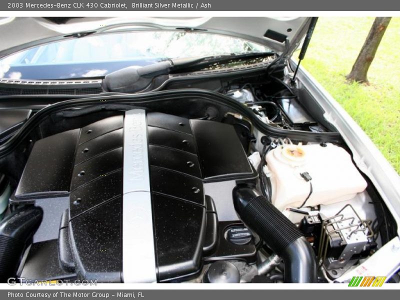 Brilliant Silver Metallic / Ash 2003 Mercedes-Benz CLK 430 Cabriolet