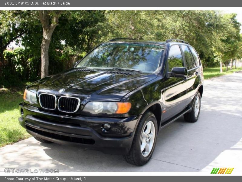 Jet Black / Beige 2001 BMW X5 3.0i