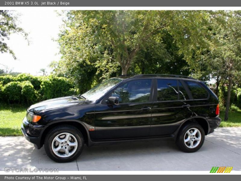 Jet Black / Beige 2001 BMW X5 3.0i