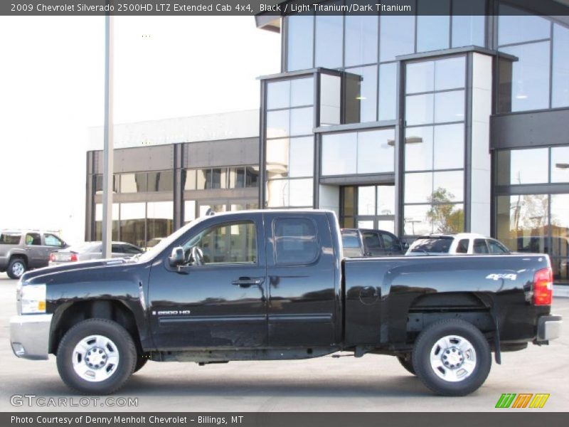 Black / Light Titanium/Dark Titanium 2009 Chevrolet Silverado 2500HD LTZ Extended Cab 4x4