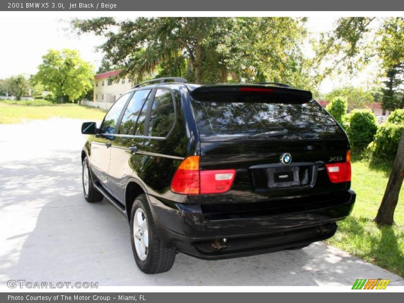Jet Black / Beige 2001 BMW X5 3.0i