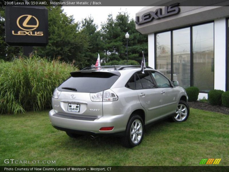 Millenium Silver Metallic / Black 2008 Lexus RX 350 AWD