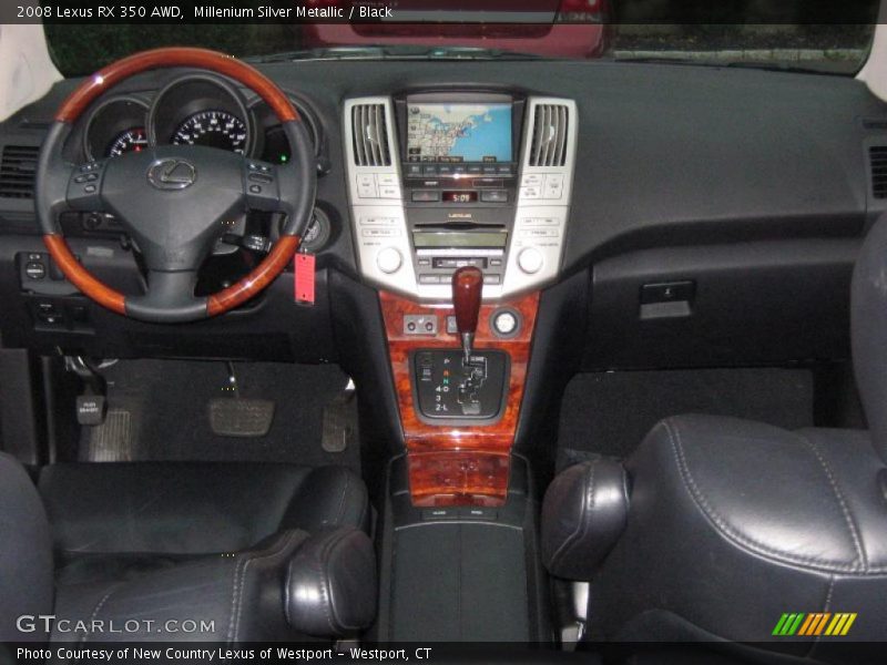 Millenium Silver Metallic / Black 2008 Lexus RX 350 AWD