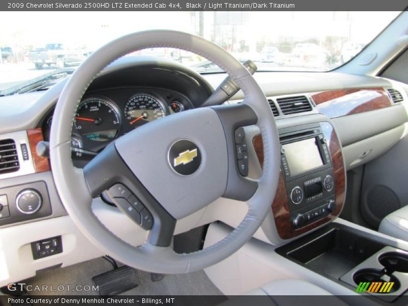 Black / Light Titanium/Dark Titanium 2009 Chevrolet Silverado 2500HD LTZ Extended Cab 4x4