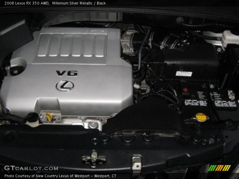 Millenium Silver Metallic / Black 2008 Lexus RX 350 AWD