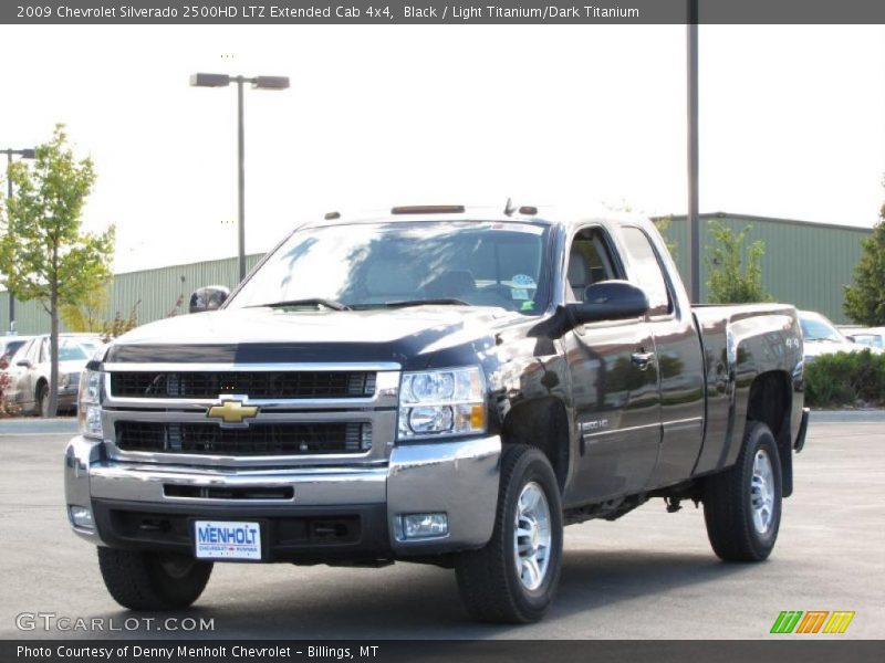 Black / Light Titanium/Dark Titanium 2009 Chevrolet Silverado 2500HD LTZ Extended Cab 4x4